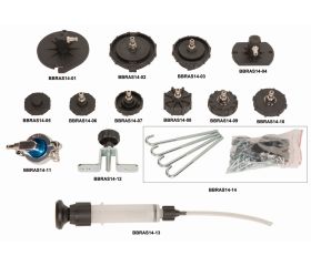Juego de adaptadores para el tapón del cilindro principal del purgador de frenos | BBRAS14-01/BBRAS14-14